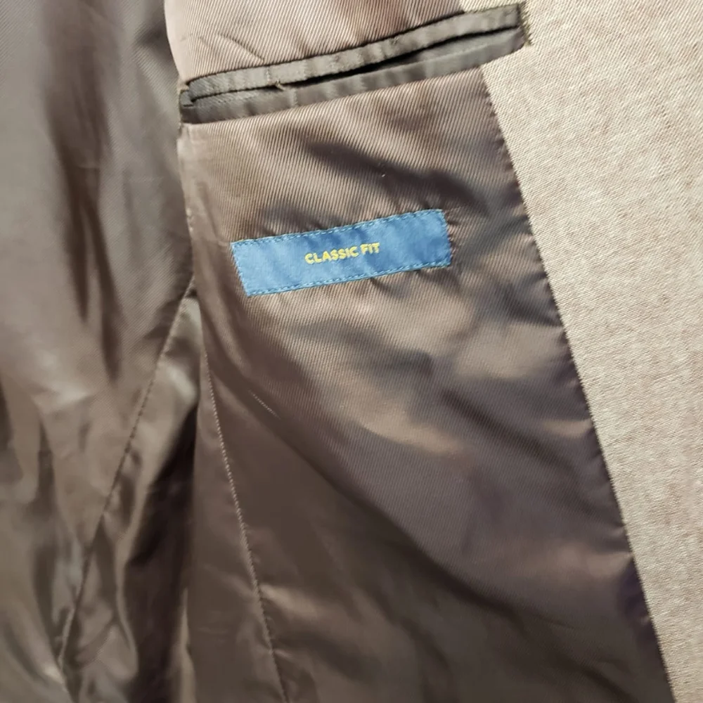 Stafford Signature Brown Sport's Coat - Picture 7 of 12